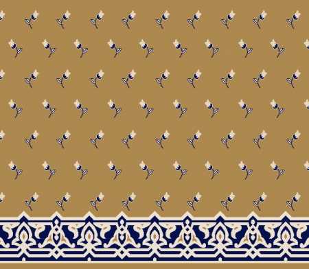 Myfloor S123-Hardal Saflı Cami Halısı