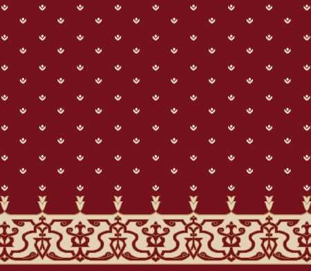 Myfloor S107-Bordo Saflı Cami Halısı