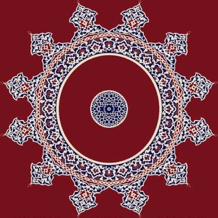 Myfloor G114-Bordo Göbekli Cami Halısı