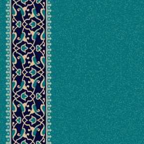 8322A Turkuaz Yeşil Saflı Cami Halısı