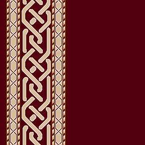 8346A Koyu Bordo Saflı Cami Halısı