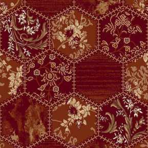  5484A Koyu Bordo Mescit - Yurt Halısı