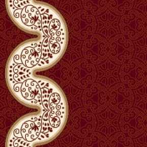 8230A Koyu Bordo Saflı Cami Halısı