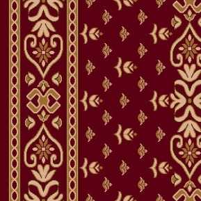 8242B Koyu Bordo Saflı Cami Halısı