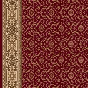 8443A Koyu Bordo Saflı Cami Halısı