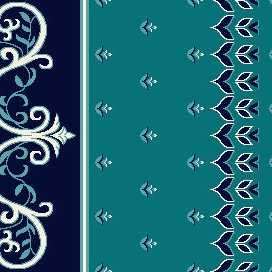 8510A Turkuaz Yeşil Saflı Cami Halısı