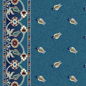 8431A Turkuaz Mavi Saflı Cami Halısı