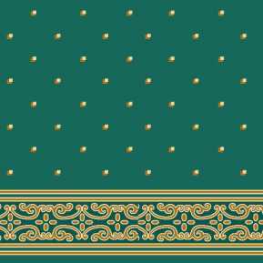 Çelebizade Açelya Saflı Cami Halısı Yeşil