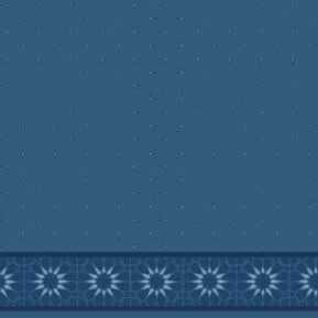 Çelebizade Anema Saflı Cami Halısı Antik Mavi