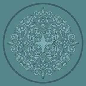 Çelebizade Orkide Göbekli Cami Halısı Antik Yeşil