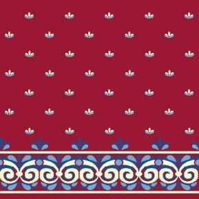 Çelebizade Begonya Saflı Cami Halısı Kırmızı