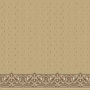 Çelebizade Fulyan Saflı Cami Halısı Bej