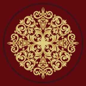 Çelebizade Orkide Göbekli Cami Halısı Bordo