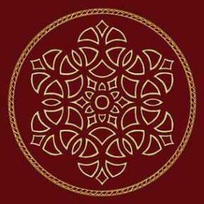 Çelebizade Salkım Göbekli Cami Halısı Bordo