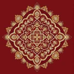 Çelebizade Susen Göbekli Cami Halısı Bordo