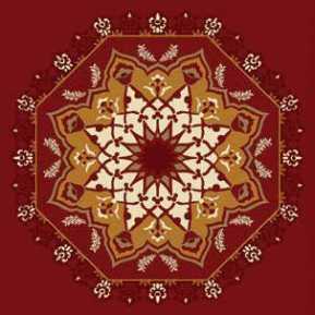 Çelebizade Sümbül Göbekli Cami Halısı Bordo