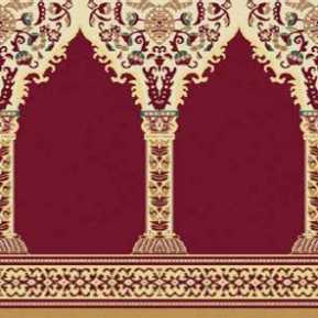 Çelebizade Buket Mihraplı Cami Halısı Bordo