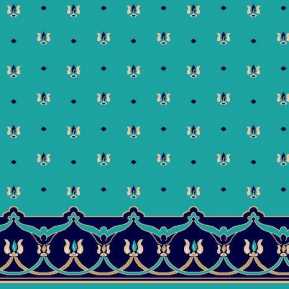 C045A Z.Mavi Saflı Cami Halısı