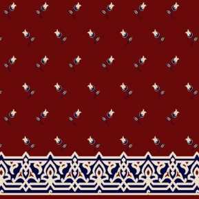 C049A Bordo Saflı Cami Halısı