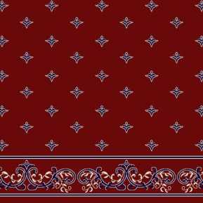 C080A Bordo Saflı Cami Halısı