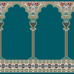 C121A P.Mavi Seccadeli Cami Halısı