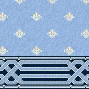 Turkuaz Desenli Saflı Cami Halısı 10