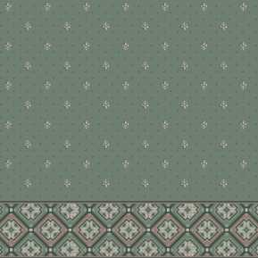 Dinarsu Yeşil 2 Desenli Saflı Cami Halısı