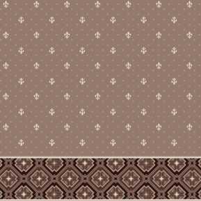 Dinarsu Kahverengi 2 Desenli Saflı Cami Halısı