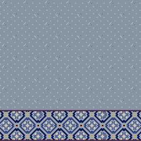 Dinarsu Turkuaz Desenli Saflı Cami Halısı