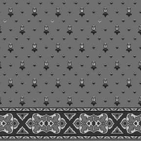 Siyah Gri Saflı Cami Halısı 018