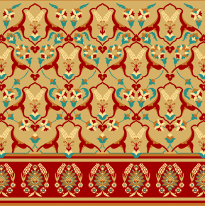 Turkflex CH6 Desenli Saflı Cami Halısı