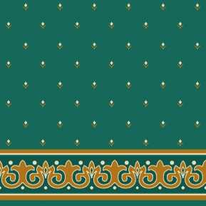 Çelebizade Erguvan Saflı Cami Halısı Yeşil