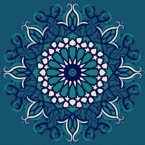 Myfloor G116-Koyu Mavi Göbekli Cami Halısı