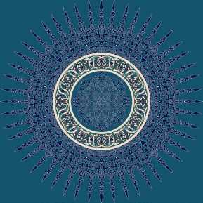 Myfloor G113-Koyu Mavi Göbekli Cami Halısı