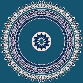 Myfloor G111-Koyu Mavi Göbekli Cami Halısı