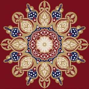 Myfloor G110-Bordo Göbekli Cami Halısı