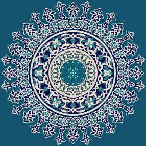 Myfloor G117-Koyu Mavi Göbekli Cami Halısı