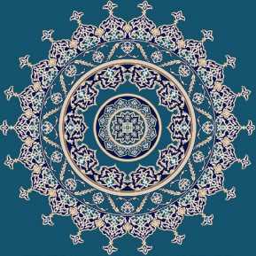 Myfloor G118-Koyu Mavi Göbekli Cami Halısı