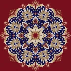 Myfloor G107-Bordo Göbekli Cami Halısı