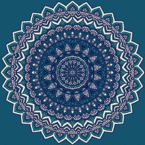 Myfloor G120-Koyu Mavi Göbekli Cami Halısı