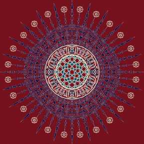 Myfloor G109-Bordo Göbekli Cami Halısı