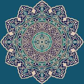 Myfloor G101-Koyu Mavi Göbekli Cami Halısı