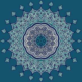 Myfloor G103-Koyu Mavi Göbekli Cami Halısı