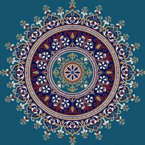 Göbekli Akrilik Cami Halısı G104KOYUMAVI