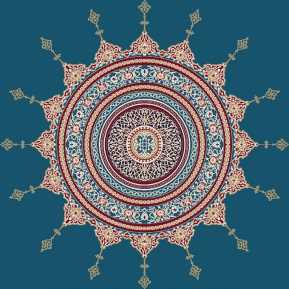 Göbekli Akrilik Cami Halısı G106KOYUMAVI