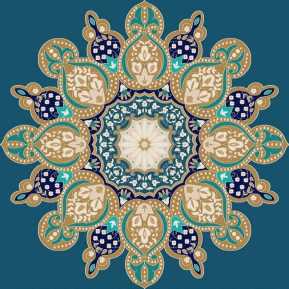 Göbekli Akrilik Cami Halısı G110KOYUMAVI