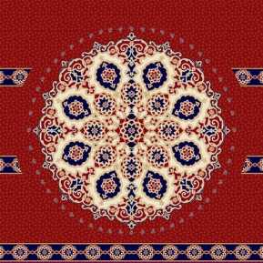 Bordo Göbekli Akrilik Cami Halısı 01