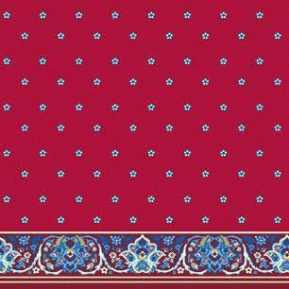 Çelebizade Buket Saflı Cami Halısı Kırmızı