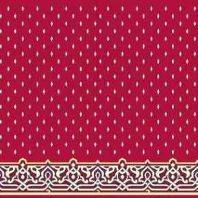 Çelebizade Fulyan Saflı Cami Halısı Kırmızı