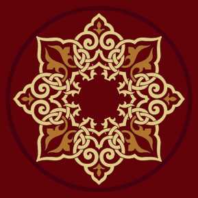 Çelebizade Kamelya Göbekli Cami Halısı Bordo